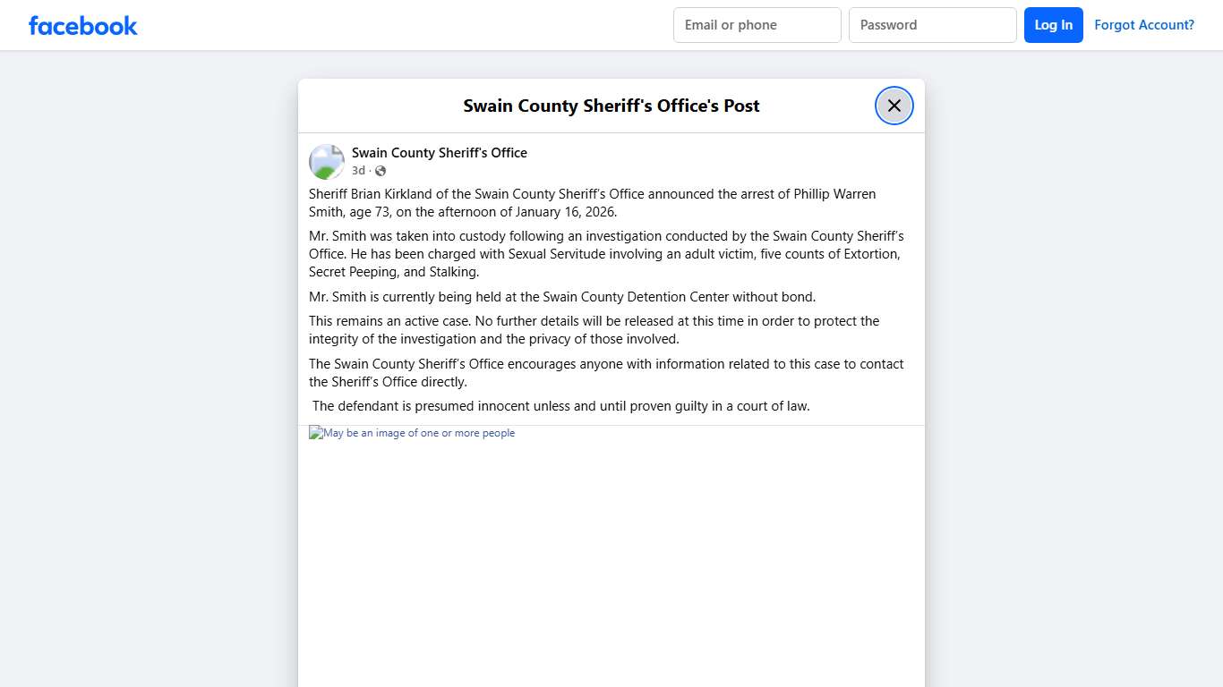 Sheriff Brian Kirkland of... - Swain County Sheriff's Office | Facebook